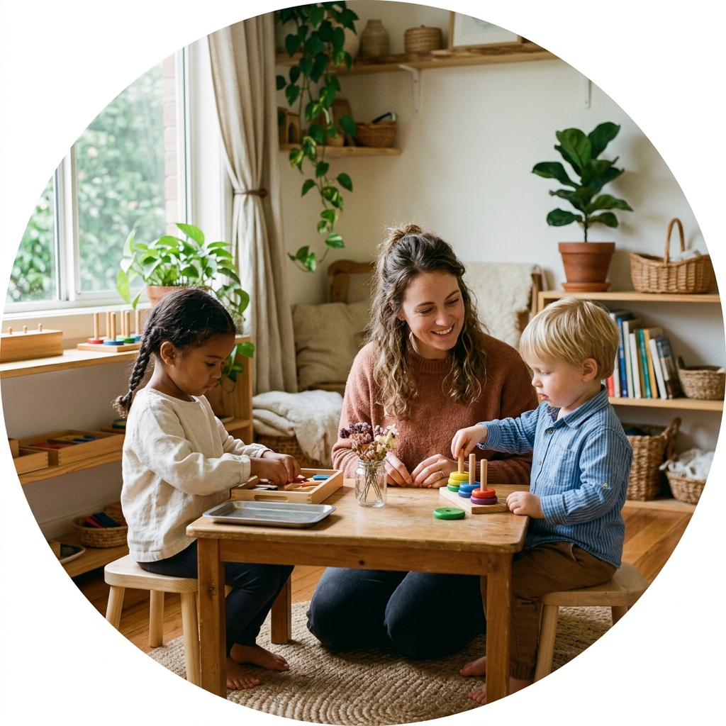 Montessori home childcare environment