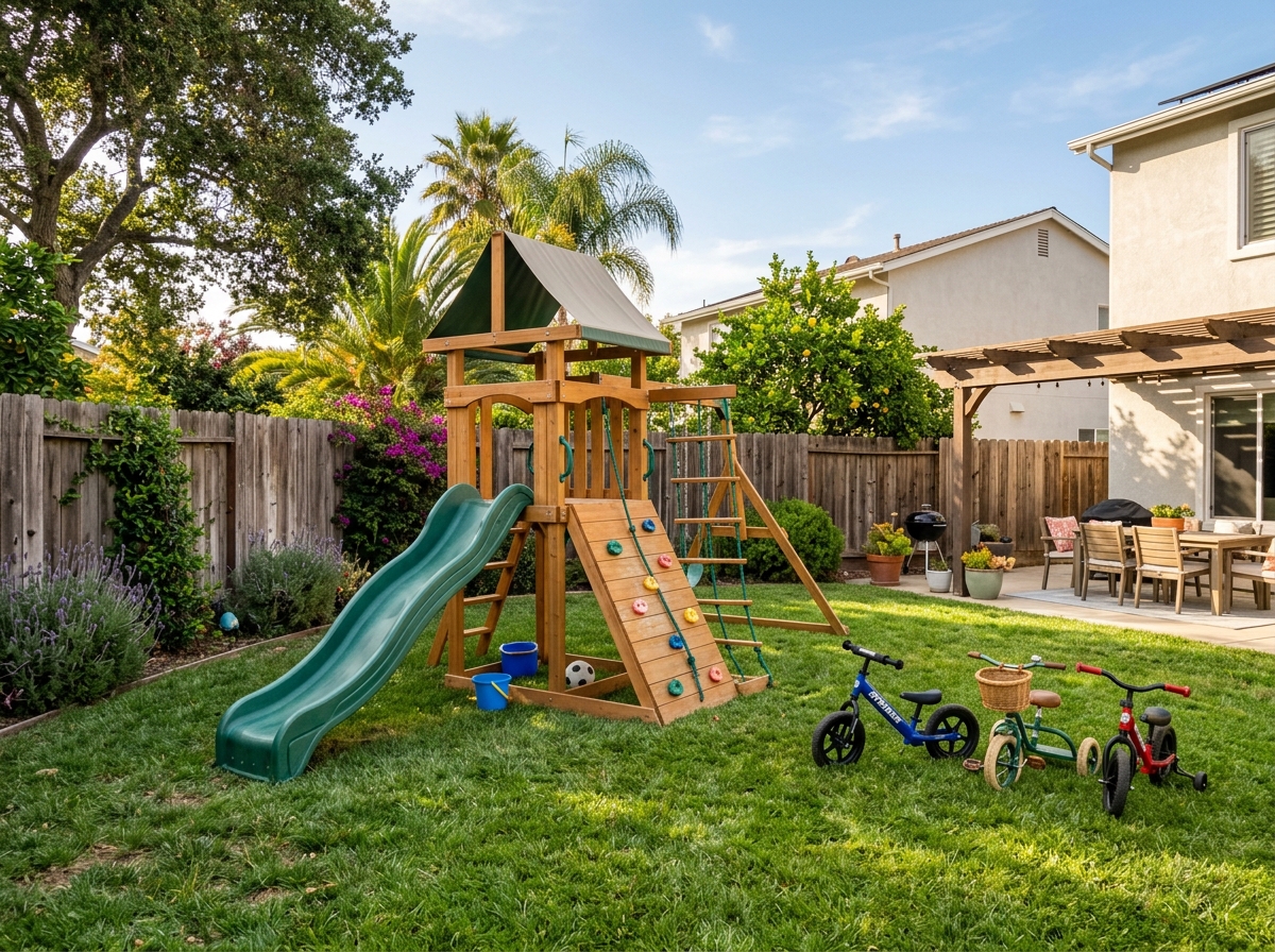 Backyard play area